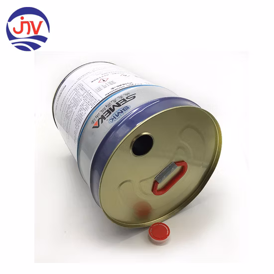 Cubo de tambor de metal vacío redondo de hojalata de 18L para recubrimiento de pintura