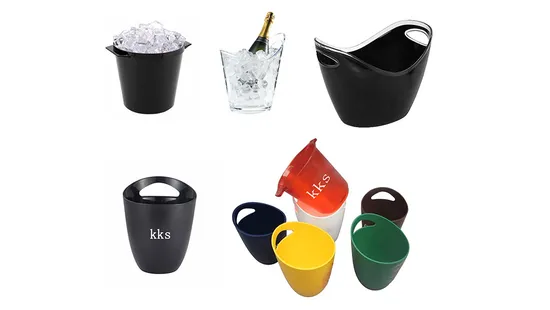Bebida Premium promocional cubo de hielo de plástico y metal