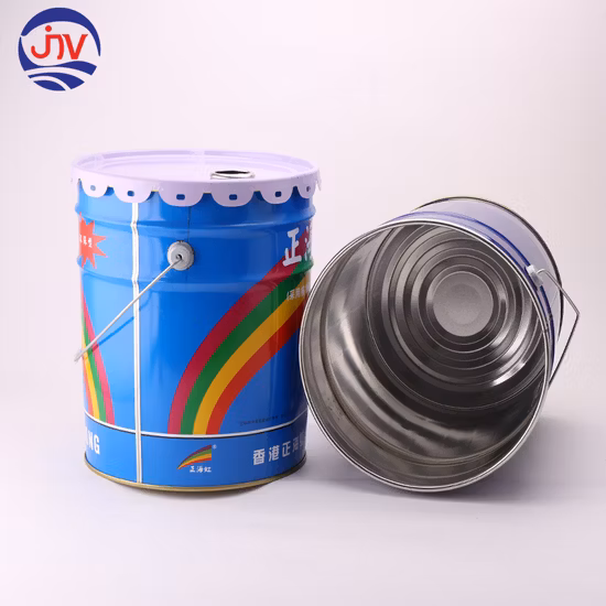 Los tambores modificados para requisitos particulares vacían el envase del cubo de la pintura del metal de la lata 20L